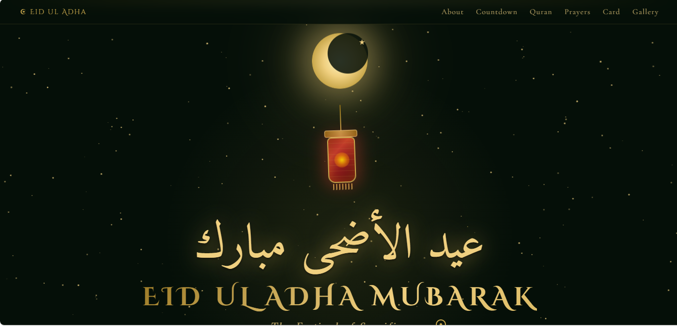 Eid Ul Adha website project preview